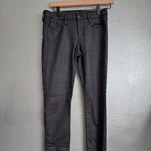 Joe's The Skinny  Black Coated Jeans in Fiona Wash   Size 27